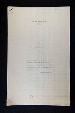 Land and people on Gaua, by Charles Maon