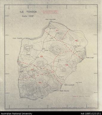 Vanuatu, Tongoa, Ile Tongoa, 1964, 1:20 000