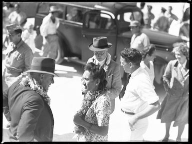 Group at Aitutaki airfield