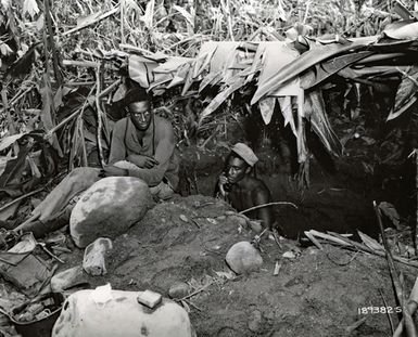 Operating a Radio from a Message Center in a Foxhole