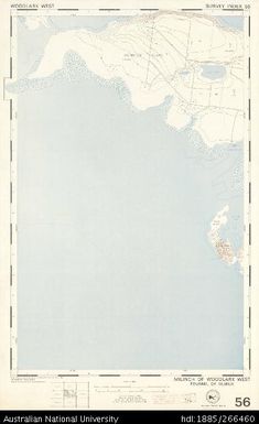 Papua New Guinea, Woodlark West, Survey Index 56, 1:50 000, 1974