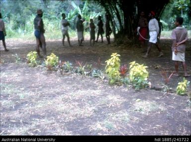 Tied up man being led around, Kaa