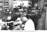 Scientists at work at the Eniwetok Marine Biological Laboratory, summer 1964