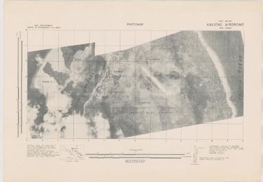 Photomap Kavieng Airdrome, New Ireland, New Guinea / prepared and under the direction of the Chief Engineer, USASOS, SWPA, Aerial photography by Air Force, U.S. Army, August 1942 ; Uncontrolled mosaic prepared and reproduced by Base Map Plant, USASOS, SWPA, September, 1942