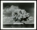 Photograph of the atom bomb burst at Bikini Atoll- AF 434-5