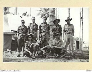 MADANG, NEW GUINEA. 1944-06-27. PERSONNEL OF THE 22ND INFANTRY BATTALION WHO ASSISTED IN THE ESTABLISHMENT OF THE 5TH DIVISION RECEPTION CAMP