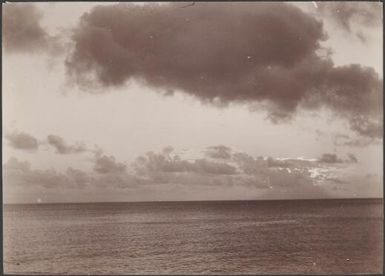 Sunset over Vureas Bay, Vanua Lava, Banks Islands, 1906 / J.W. Beattie