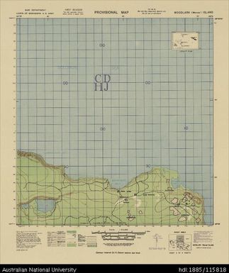 Papua New Guinea, Woodlark (Murua) Island, Provisional map, Sheet 2 of 4, 1944, 1:63 360
