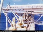 Cantilever loading phosphate onto MV Valetta