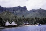 French Polynesia, beach houses at Bali Hai Resort on Moorea Island