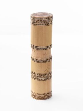 Bamboo betel nut lime container