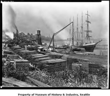 Port Blakely and lumber mill, ca. 1902