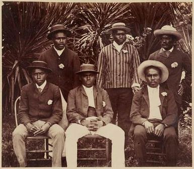 Group of Boys from Fiji at Norfolk Island