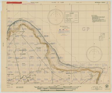 Island of Guam: Ritidian Point - Special Air and Gunnery Target Map