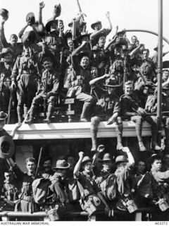 Embarkation of the Australian Naval and Military Expeditionary Force (AN&MEF) for New Guinea.  At the request of the British Government a special force, the Australian Navy and Military ..