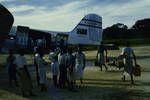 "Homeward bound!", after completion of contract work, cases and bags filled with goods of high value in their home areas, 1958