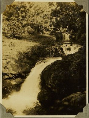 Papaloloa Falls near Apia, Samoa, 1928