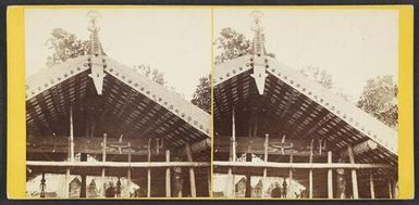 Carvings in Canoe Shed, near Cape Recherché, San Christoval [Christobal], Solomon Group