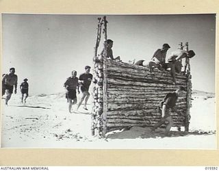 1943-08-20. AN AUSTRALIAN ARMY CONVALESCENT DEPOT. THE SPIRIT THROUGHOUT THE CAMP IS THAT OF MEN ON HOLIDAY AND AS ONE BOY FROM NEW GUINEA PUT IT "TO THINK THE ARMY PAYS US FOR IT". ON THE BROAD ..