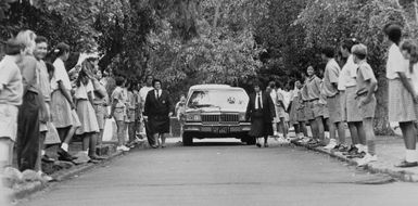 Guard of honour, Otara, 1992.