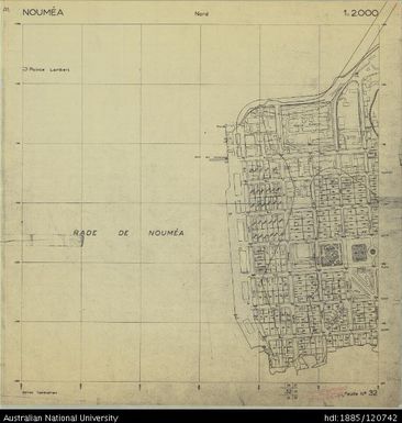 New Caledonia, Noumea, Sheet 32, 1:2 000