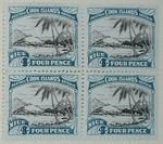 Stamps: Niue and Cook Islands Four Pence