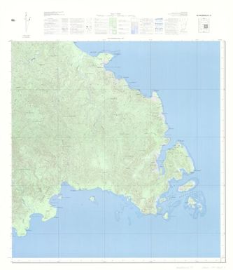 Carte de la Mélanésie - 150 000 (type outre-mer) Archipel des Nouvelles Hébrides: Ile Malekoula SE