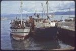 Small ships, Lelaman and Peter Ikori, in port