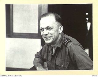 PORT MORESBY, PAPUAS, NEW GUINEA, 1944-01-31. GEOFFREY F. NORTON, RADIO ANNOUNCER AT 9PA, THE AUSTRALIAN BROADCASTING COMMISSION'S NEW GUINEA REGIONAL STATION