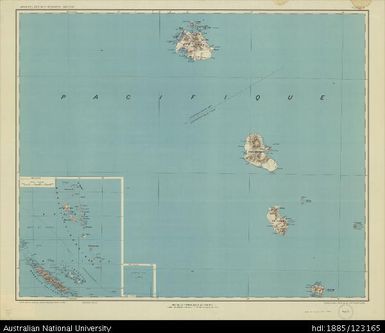 Vanuatu, Archepel des Nouvelles Hebrides, Sheet 2, 1949, 1:500 000