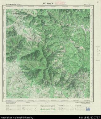 New Caledonia, Me Maoya, Sheet SF-58-X-1d, 1:50 000