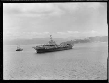 British aircraft carrier Indefatigable, Wellington Harbour