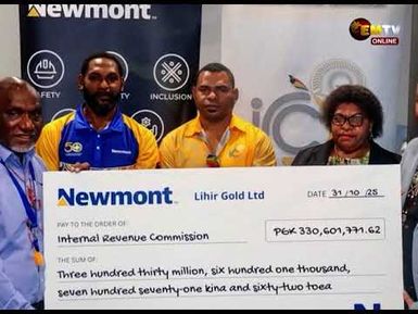 NEWMONT PAYS TAX