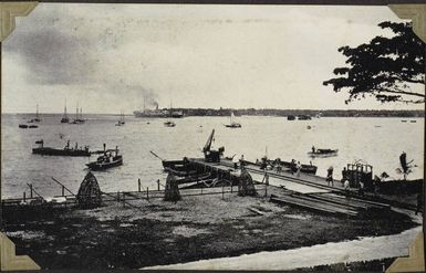 The wharf at Apia, Samoa, 1914