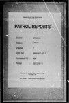 Patrol Reports. Western District, Emeti, 1972 - 1973