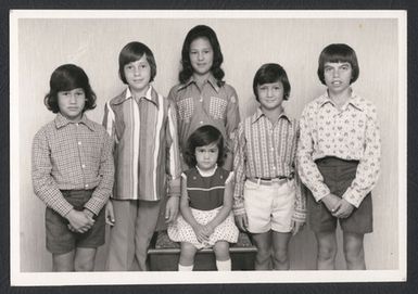 [Six Maori children]