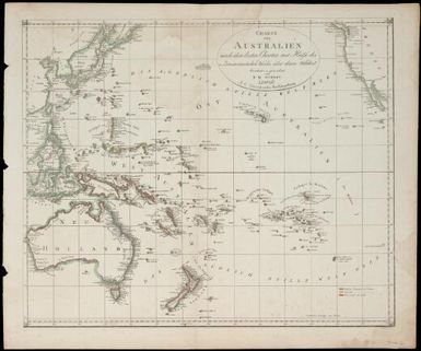 Charte von Australien nach den besten Charten mit Hulse des v. Zimmermanschen Werck's uber diesen Welttheil / von F.W. Streit