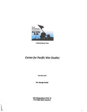 Oral History Interview with George Franke, June 2, 2006