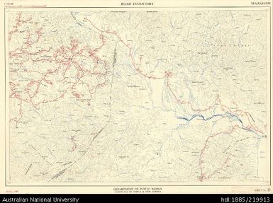 Papua New Guinea, Markham, Road Inventory Series, Sheet 23, 1:250 000, 1967