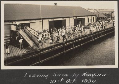 Suva Wharf, October 1930