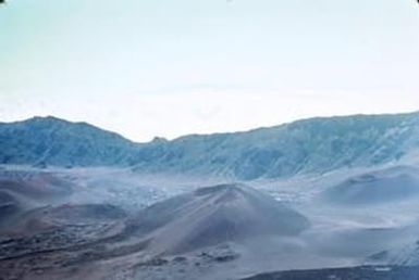 [Aerial of Haleakala Crater]