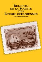 Bulletin de la Société des Études Océaniennes numéro 276