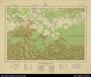 Papua New Guinea, Equatorial New Guinea, Ambunti, 4 Mile Strategic series, Sheet 441, 1944, 1:253 440