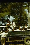 Papuans arriving in own truck (community owned) at Port Moresby for public reception to GG [Governor General?], May 1964