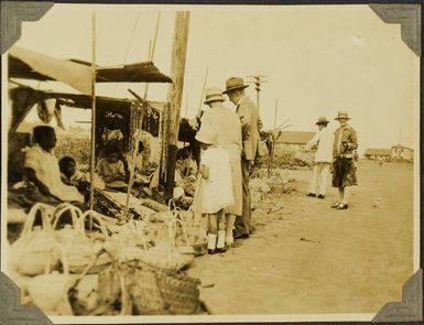 Roadside market in Fiji?, 1928