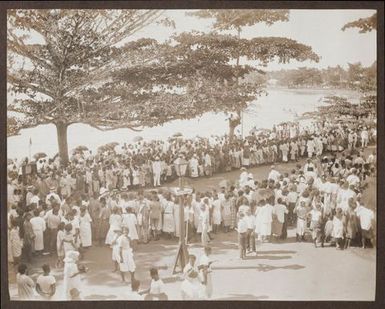 Crowd at Apia waterfront. From the album: Samoa