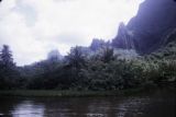 French Polynesia, landscape and mountains of Moorea Island