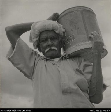 Man carrying water