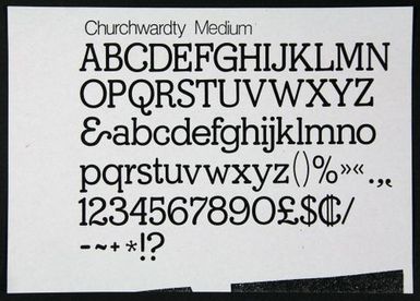 Churchwardty Medium Photocopy