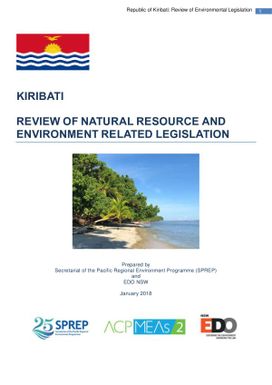 Review of natural resource and environment related legislation : Kiribati